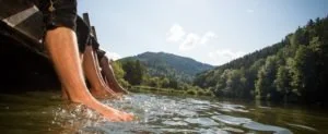 Kristallklarer Badesee